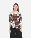 Chimpaaanzee Party Kimono Sleeve Solid Women's Top