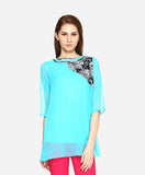 Chimpaaanzee Party Kimono Sleeve Solid Women's Top