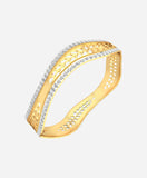 Bizotik Gold Color Brass Cuff For Girls/Women