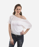 Harpa Casual Short Sleeve Solid Women's Top